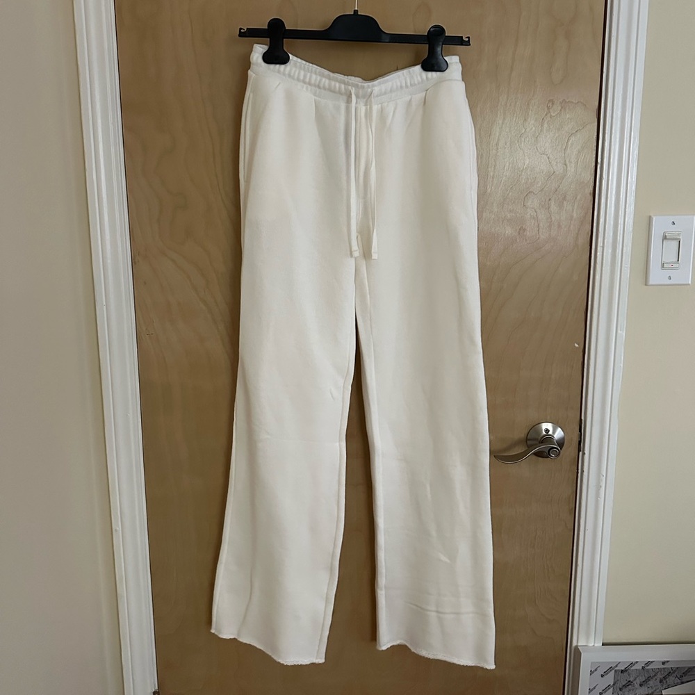 J. Crew Cream Wide Leg Pants